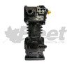 107866X TF-550 Pulley Drive Compressor with threaded top discharge, water/air cooled, fits Ford trucks, 4-hole base