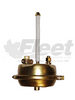 3000SC type 30 service brake chamber for heavy-duty trucks, 2.5" stroke, 10.34" push rod, orange alert, fmvss 121 compliant