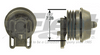 104873X FD-3 Detroit fan clutch, 7.28” pulley, 2.050” pilot, 3.87” bolt circle, pneumatic spring-engaged reman