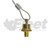 12103 manual air tank drain valve for truck and trailer, 36 inch pull cable, 1/4 npt male, corrosion-resistant brass body