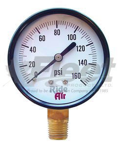 Dry Pressure Gauge Bottom Mount 2.5" 0160 PSI (RA325B)