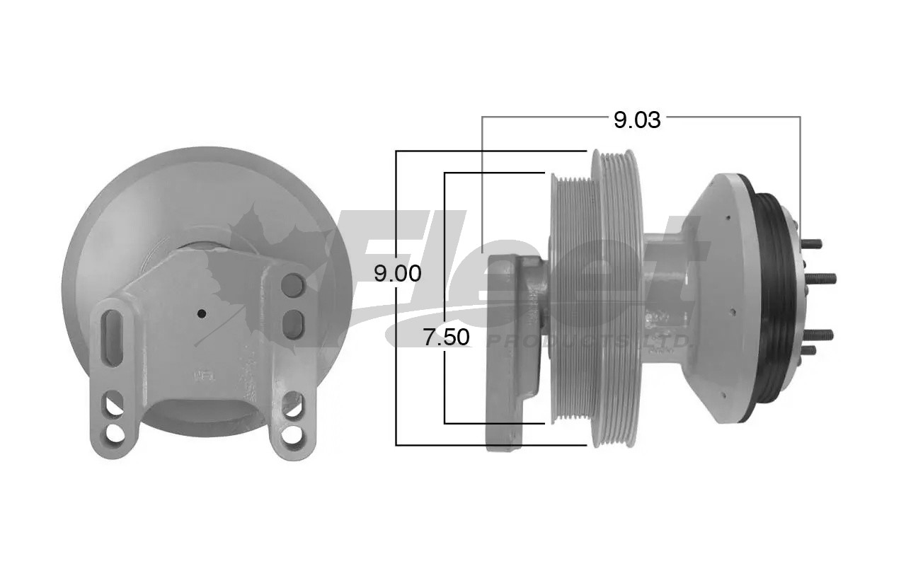 KB799074X | Drivemaster Fan Clutch for Freightliner/CAT 3406