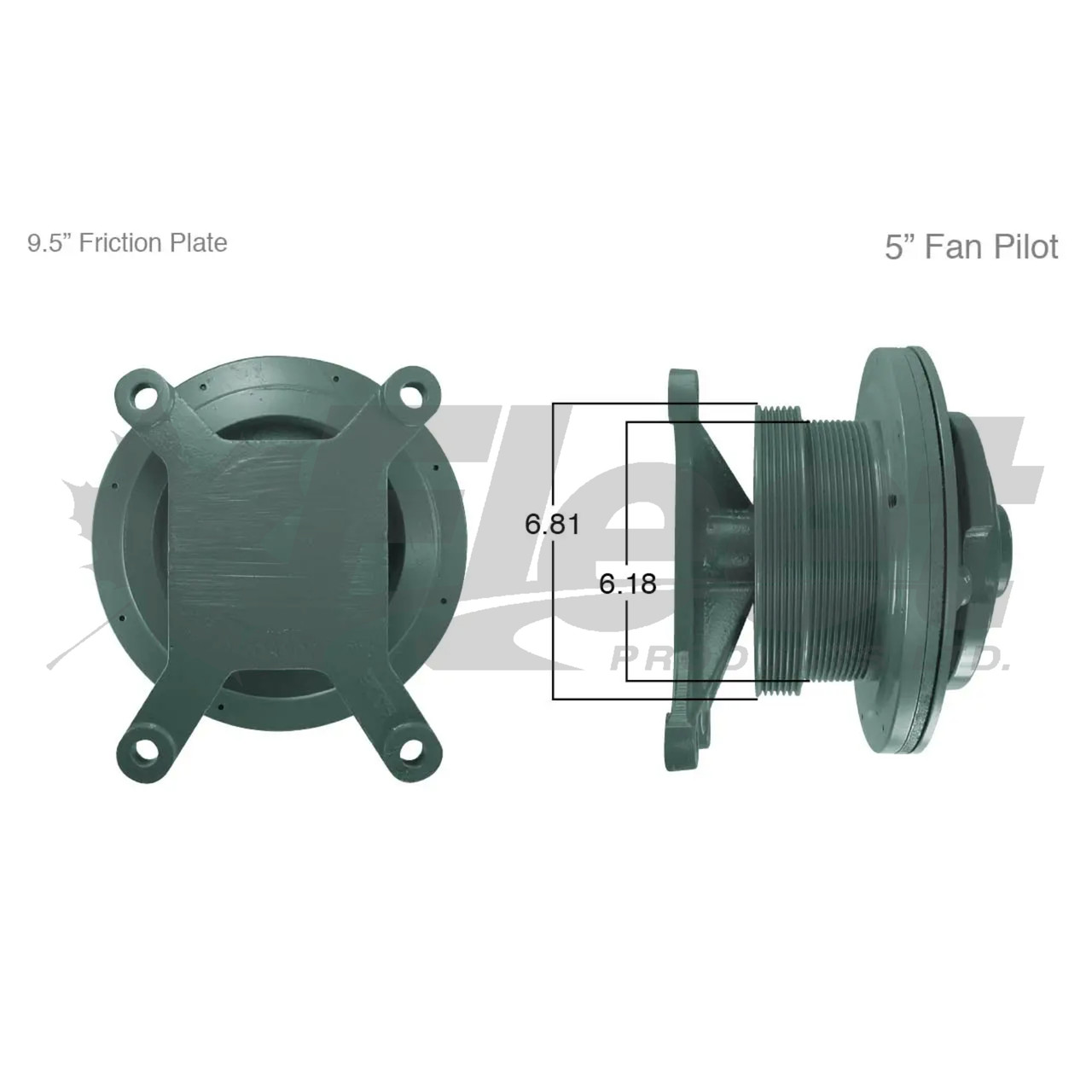 KB791107X | HTS Advantage Fan Clutch for International/Detroit 60