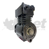 107507X certified reman TF-750 Cummins air brake compressor with gear kit, flange mount, dual port 107507, 107001, 107819, 3069181, 3074471, 5001711, 5003265