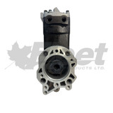 3558006X air brake compressor remanufactured for Cummins SS296C, flange mount, 13.2 CFM, left inlet, heavy-duty fitment 3558018, 3558220
