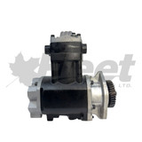 3558006X air brake compressor remanufactured for Cummins SS296C, flange mount, 13.2 CFM, left inlet