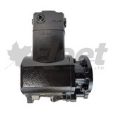 3558074X Cummins QE338 single-cylinder air brake compressor. Remanufactured, flange mount, rear discharge, water cooled. 3558074X Cummins QE338 single-cylinder air brake compressor. Remanufactured, flange mount, rear discharge, water cooled.