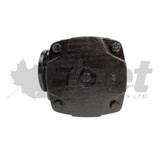 3558074X Cummins QE338 single-cylinder air brake compressor. Remanufactured, flange mount, rear discharge, water cooled. 3558074X Cummins QE338 single-cylinder air brake compressor. Remanufactured, flange mount, rear discharge, water cooled.