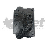 5004118X air brake compressor remanufactured for CAT C7/C9, Bendix TF-750, 16.5 CFM, top mount ports, engine driven