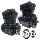 5004118X air brake compressor remanufactured for CAT C7/C9, Bendix TF-750, 16.5 CFM, top mount ports, 0R9013, 1434924, 1647559