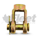 228790 clevis assembly for brake chamber, 5/8" thread, 1/2" pin, zinc-plated steel, heavy-duty truck brake fitment