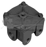 103009-g relay valve for heavy-duty truck air brake systems, 12-port, 4.0 psi crack, horizontal mount, fmcss compliant