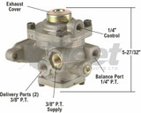 103081-g relay valve for truck brake systems, 7-port modulating r7 valve, 95 psi release, S-A143, 103081, 170.103081, 103081N, EBN103081N, R955103081N 103081-g relay valve for truck brake systems, 7-port modulating r7 valve, 95 psi release, S-A143, 103081, 170.103081, 103081N, EBN103081N, R955103081N