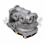 279950-G E-5 single circuit foot valve for heavy-duty trucks and buses, firewall mounted, 1/2" and 1/4" NPT ports