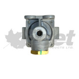 289714-G quick release check valve for truck brake systems, 1/4 and 3/8 npt ports, anti-compounding, cast body, universal fit