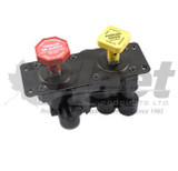 065159-g dash valve for heavy-duty truck and trailer air brake systems, mv-3 long plate, 1/4 inch ports, engineered composite