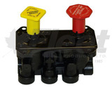 065192-g mv-3 dash valve for truck control panels, long plate, 1/4" ports, push-pull air control, composite assembly