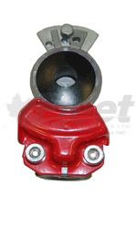 RT36201 Emergency Gladhand red 1/2" Phillips 12-008, Tramec Sloan 36201 / 441016, Haldex 11451 | Automann: 179.1002 | Batco: 12-40419 | BWP: M-313C | Euclid: E-9108 | Haldex: 11451 | Phillips: 12-008 | Sloan: 441016 | Tectran: 1011E | Tramec: 36201 | Velvac: 035042