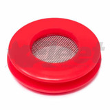 Red Urethane Gladhand Seal W/Filter (RT36012F)