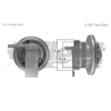 KB791042X HT/S Advantage fan clutch, remanufactured for International DT466, dual pulley 6PK/8PK, 9.5" friction plate