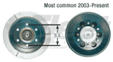 1090-08500-01X Kysor 9" K-22 rear air fan clutch with 3.5" bolt circles and 2.56" pilot, replaces 8901N and multiple OE units