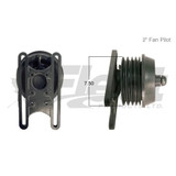 104905X FD-3 CAT fan clutch remanufactured, 2" pilot, 7.5" pulley, dual serpentine, spring engaged, fits Caterpillar trucks