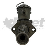 C3510SX Midland reman master cylinder, fits Navistar trucks, dual 5/16" & 1/4" IF outlets, angled reservoir. Midland C3510S, Casting #300406F / 300406 / 30014, OEM #366658C92