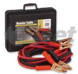 Heavy-duty 1/0 AWG booster cables with E-Z clamps, 600A, 20 ft, cold-weather TPE insulation for universal truck use
