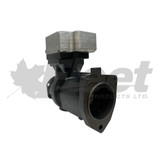 9111535400X remanufactured Mack air brake compressor with 85MM bore, SS318 thru-drive 303GB5129M, 9111535400, 9111535407, 9111530550, 9111530557, Volvo MID9111535400X, Mack: 303GB5129M, 9111530550X, Volvo MID9111535400X