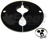 RA602 clamp-on dust shield for 5" trailer axles, 13-gauge steel, includes mounting hardware RA602 clamp-on dust shield for 5" trailer axles, 13-gauge steel, includes mounting hardware