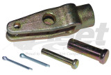 FP810019 clevis assembly, 5/8"-18 threaded straight design with 1/2" pin for heavy-duty brake slack adjusters