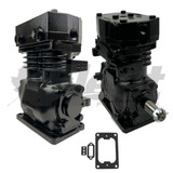 286529X TF-501 Pulley Drive Compressor (Base Mount) for heavy trucks, water cooled, threaded discharge, engine drive 286529, 04625286592X, BXC286592X, 102822, 289751