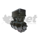 Reman WABCO 4127040087X twin air brake compressor Volvo: 20382347, 20547525, 20569224, 20701801, 20701881, 85000117, 85000329, 85000336, 85000396, 85000903, 85122952 | WABCO: 4127040010, 4127040040, 4127040050, 412704008, 4127040080, 4127040087, 412704008R, 4127040087X