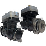 Reman BA-922 twin piston air brake compressor 5013058X for Freightliner, Peterbilt, Kenworth trucks 5013058,  5014427X, 801594, 5011624, 5013058, 5013063, 5013064, CAT 10R-2767, 226-9579,