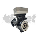 Remanufactured 9111530150X 85mm Cummins air brake compressor with extended snout, 4933564, 5286958, 5301080, 5301103, 566299, 9111530150, 9111530157, 911153015R, 9111530160