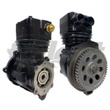 Reman 85MM WABCO Compressor, GM/ISUZU, water-cooled, air brake system.