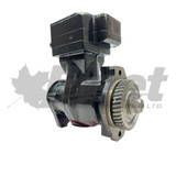 9111530207X 85MM air brake compressor for Cummins engines. OEM replacement, 13T drive, water-cooled.