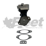 9111545100X air brake compressor, remanufactured for Cummins B-Series, 75mm SS318, flange mount, water-cooled, 15.2 CFM 3955461, 3966513, 4946291, 5286964.