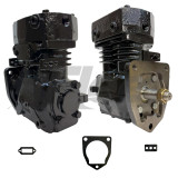 286572X TF-501 CAT air compressor with right-side ports, pulley drive, 12 CFM output, for Caterpillar engines