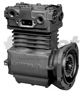 5000602X TF-550 Detroit air compressor, flange mount, 60-series fitment, water/air cooled, threaded discharge