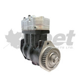 Reman WABCO 9115169220X 75mm twin-cylinder air compressor for Cummins ISL, 1650792027, 19507465, 19520998, 321989, 4938826, 4938827, 5585420, 5585424, 5585481, 5633302, 6360422, 660-01-1000, 660.01.1000, 660011000, 703008AT, 82-56308-001, 8256308001, 9111516922, 91115169220, 91115169227, 9115160123, 9115160123A, 9115169220, 9115169227, 9115169230