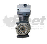 9125181030X PACCAR MX13 air brake compressor, WABCO 85mm twin-cylinder, remanufactured for heavy-duty truck systems