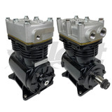 KZ1087X air brake compressor remanufactured KZ1087, KZ1087/4, KZ1087/4N | Knorr-Bremse 2W440R | Bendix 440CC | Godwin 1087-G | Gardner Denver L29275 | Dennis 653926 | KZ1095/1 | Haldex 310953RX, 310953