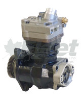 Remanufactured K031987X BA-921 Detroit DD13/DD15 Air Brake Compressor - Top Port, 1 3/4" Inlet, Thru-Drive