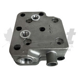 9111539212AH wabco head for ss318 air compressor, 85mm bore, m18 water port, fits cummins isx, includes gaskets and valves 9111539212AH wabco head for ss318 air compressor, 85mm bore, m18 water port, fits cummins isx, includes gaskets and valves