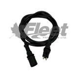 AL919802 ABS sensor extension cable, 59.1" straight harness, OE fit for Haldex and Automann ABS systems with 2-pin connectors
