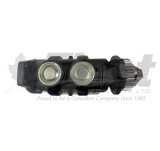9125400040X remanufactured 85mm twin air brake compressor for Cummins ISX engines, ISX 270 flange, 636cc capacity