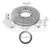 FP10018609 air disc rotor with ABS ring - fits WABCO PAN22 calipers, 10-hole, 16.9" Meritor M44DH18609, ConMet 10018609, ConMet 10016195, Hendrickson S-36661-1, Durabrake 76801, Webb 56092PK FP10018609 air disc rotor with ABS ring - fits WABCO PAN22 calipers, 10-hole, 16.9" Meritor M44DH18609, ConMet 10018609, ConMet 10016195, Hendrickson S-36661-1, Durabrake 76801, Webb 56092PK