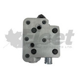 9111530270 remanufactured air brake compressor for Cummins ISX/QSX; flange-mounted 85MM WABCO unit with 13T thru-drive, 3689649, 911 153 027 0, 3689649RX