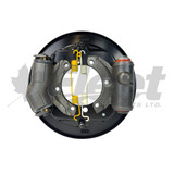 202261X Lucas Girling LH brake backing plate, 1.75" bore, RC-01 valve, fits 6- 7" shoes, hydraulic drum system 203261, E9423, E11827 202261X Lucas Girling LH brake backing plate, 1.75" bore, RC-01 valve, fits 6- 7" shoes, hydraulic drum system 203261, E9423, E11827